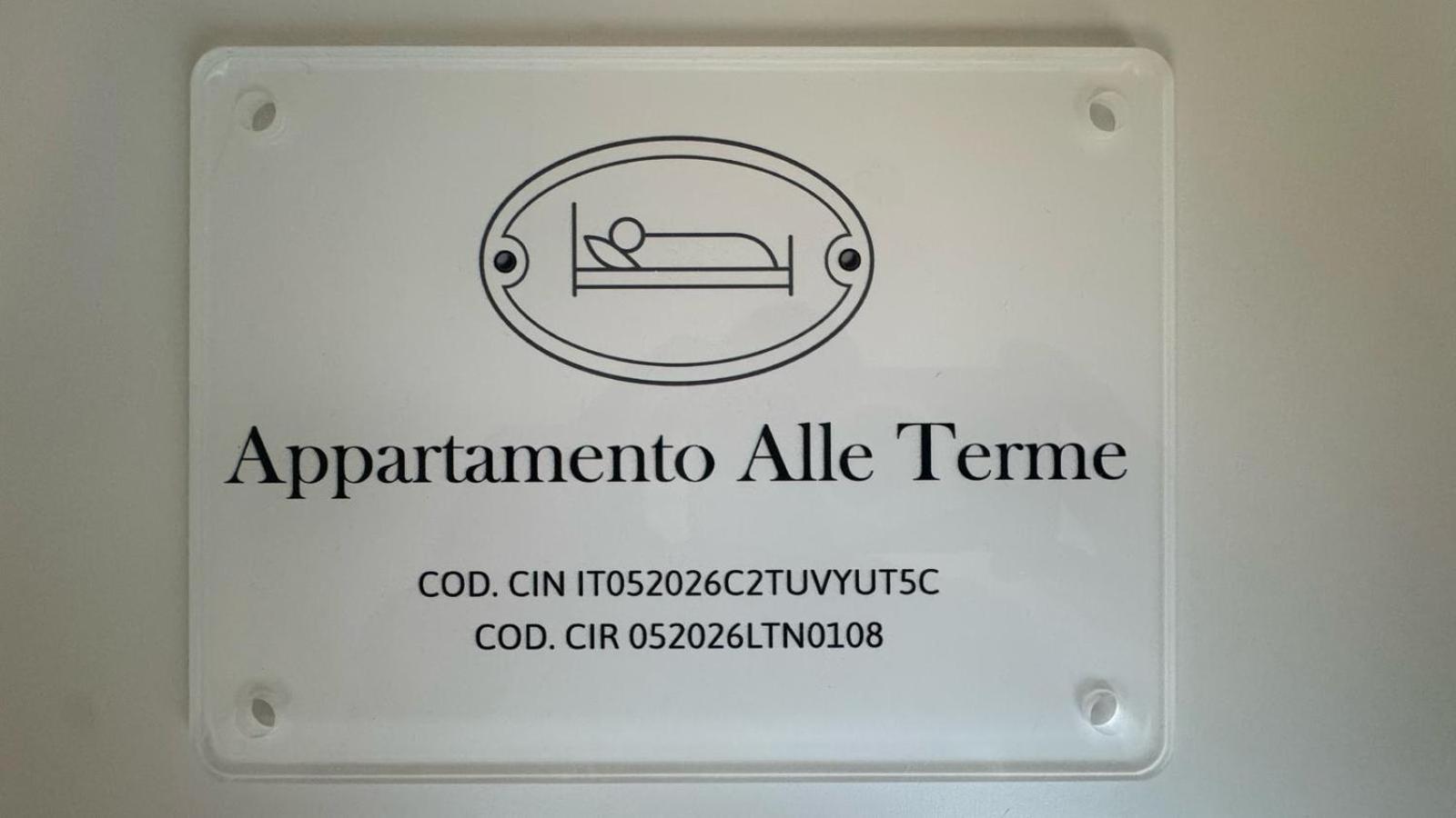 Appartamento Alle Terme Раполано-Терме Экстерьер фото
